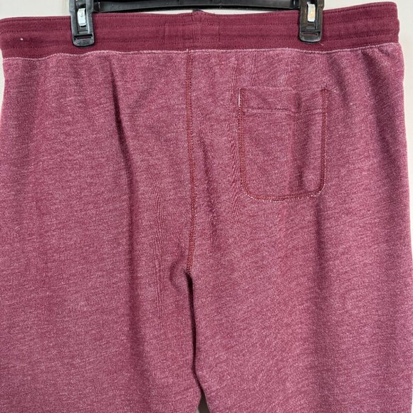 Vintage Y2K Abercrombie & Fitch Spell Out Sweatpants Men's XL Maroon Loungewear - Picture 9 of 13